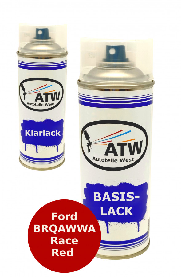 Autolack für Ford BRQAWWA Race Red +400ml Klarlack Set